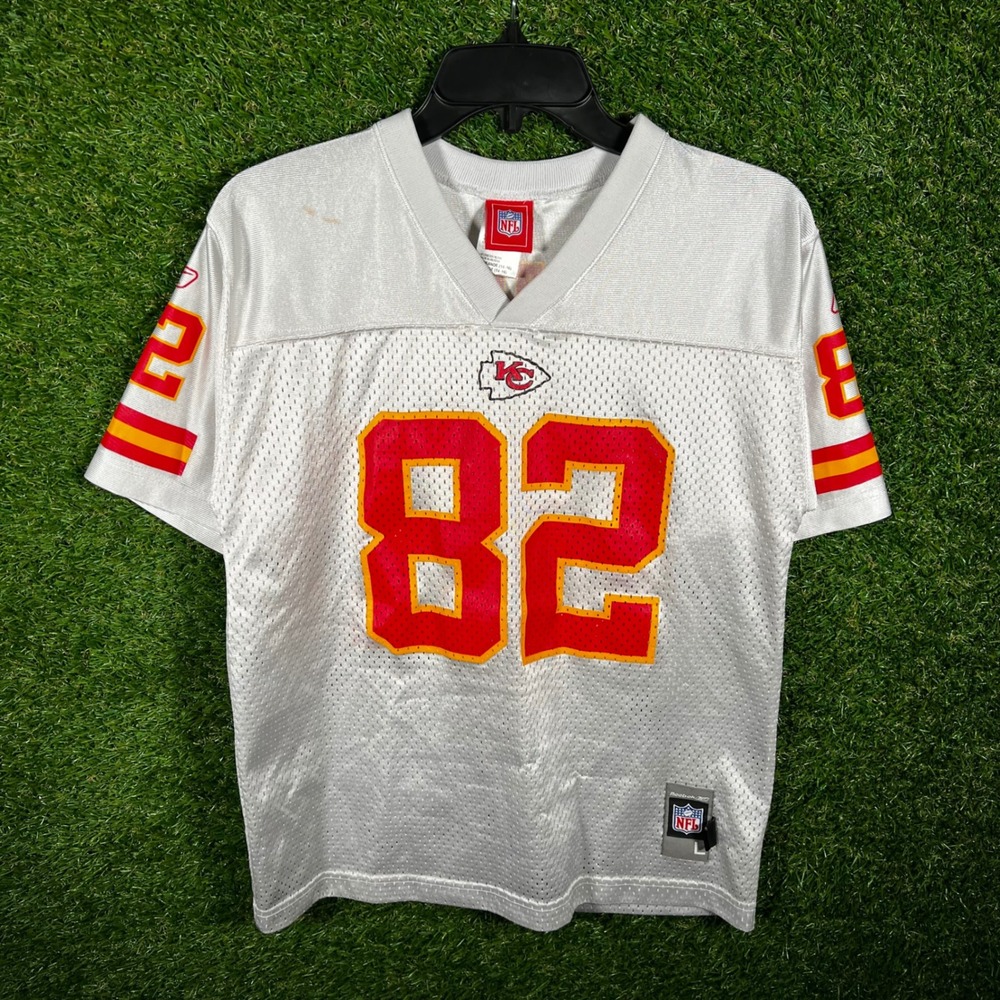 Reebok Kansas‎ City Chiefs Dante Hall 82 Jersey Youth Large White NFL Equipment